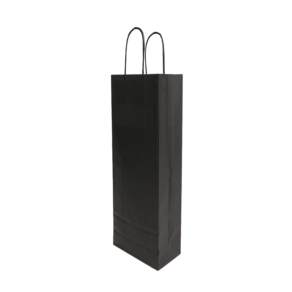 Papirnata vrećica za boce/butelje 140x80x390mm crna
